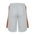 thumbnail image 3 of CaComMARK PI Shorts for Men Waffle Athletic Running Shorts Fashion Casual Drawstring Elastic Printing Design with Pockets Shorts Gray 12(3XL), 3 of 5