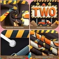 thumbnail image 4 of Construction Vehicles Construction Birthday Banner Orange Color 2nd Birthday Display Traffic Cones Yellow Black Stripes Truck Theme Backdrop for 2nd Birthday Party Kids Celebration Boys Party, 4 of 9