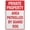 Warning Sign 1, variant on Private Road For Residents And Guests Only No Trespassing Sign 8"x12" Reflective Aluminum Metal Warning Signage With Symbol For Indoor Outdoor Use