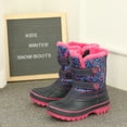 thumbnail image 4 of Dream Pairs Boys & Girls Winter Zip Snow Boots Outdoor Warm Waterproof Sport Snow Boot DUCKO BLACK/PINK Size 1, 4 of 6