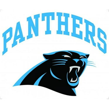 Carolina Panthers 8" ARCHED Decal Flat Vinyl Reusable Repositionable Auto Home Football