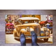 thumbnail image 4 of Retro Car Rug, Vintage Car Rugs, Classic Car Rug, Car Rug, Pattern Rugs, Housewarming Gift Rug, Cute Rug, Hallway Rugs, Man Cave Rug, 3.3'x9.2' - 100x280 cm, 4 of 6