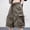 Bronze, variant on Baggy Cargo Shorts for Men Elastic Waist Loose Fit Cotton Twill Below Knee Long Shorts with Big Pockets Big and Tall Size M-4XL Black