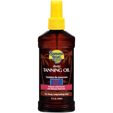does banana boat spray oil help you tan