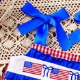 thumbnail image 4 of JUMEYU 4th of July Clothing for Baby Baby Romper Bodysuits Soft Outfit for Infant Girls 0 3 6 9 12 18 24 Months (Blue,12-18 Months), 4 of 7