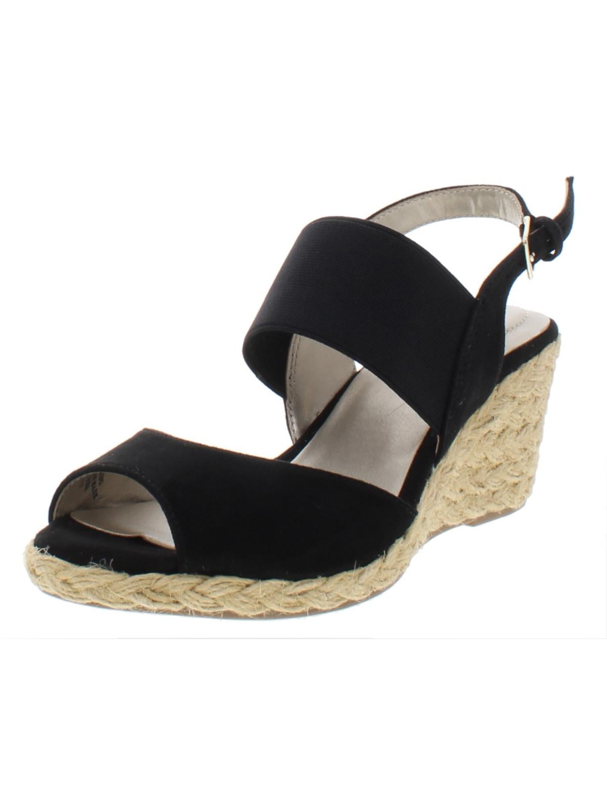 Bandolino Womens Himeka Satin Espadrille Wedge Sandals - Walmart.com