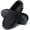 Black, variant on MeMoride Men's Moccasin Slippers Memory Foam House Shoes Indoor Outdoor Warm Loafer Slippers