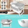 thumbnail image 5 of Fompes 40" Portable Bathtub for Adults – Large Foldable Ice Bath Tub for Cold Plunge & Hot Spa, Freestanding Soaking Tub for Indoor/Outdoor, Athlete Recovery & Family Use, Grey, 5 of 11