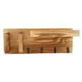 thumbnail image 5 of Guitars Wall Mount Bracket Punch Free Guitar Holder with Hook Board Wooden Shelf, 5 of 8