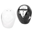 thumbnail image 4 of deevoka Bride and Groom Ceramic Seasoning Jars Wedding Couples for Baking Home Cafes, 4 of 9