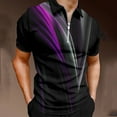 thumbnail image 2 of Shorts pour Hommes, T-Shirt Décontracté Imprimé à Manches Courtes Col en V, 2 of 3
