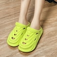 thumbnail image 4 of GPOECD Breathable Indoor Outdoor Clogs for Men Wide Design Soft Sole Comfortable Slippers for Men with Arch Support ZZ01_Green，41, 4 of 7