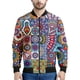 thumbnail image 5 of Chaqueta con estampado 3D de retazos bohemios para hombre, sudaderas con estampado floral étnico, tops de manga larga, abrigos con cremallera para primavera y otoño, 5 of 5