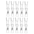 thumbnail image 4 of AURARMLET 10Pcs Metal Fastening Clips Useful Socks Clips For Securing Objects Silver 3.73X0.79X0.79in, 4 of 5