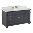 thumbnail image 6 of Elizabeth 60" Single Bathroom Vanity with Marine Gray Cabinet and Quartz Top, 6 of 6