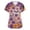 06-Purple, variant on Nursing Uniforms Scrubs Sets For Women,Halloween Scrubs Plus Size Women'S Cute Printed Short Sleeve V-Neck Nurse Care Worker Uniform Scrub Top With Pocket,Beige,XXXL