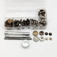 thumbnail image 5 of Speravity Kit de sujetadores a presión para bolso de ropa, broches de presión de botón de latón, pieza de repuesto, accesorio artesanal para Kits y herramientas para tallar, 5 of 6