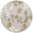 thumbnail image 4 of SAFAVIEH Soho Mable Floral Wool Area Rug, Light Grey, 6' x 6' Round, 4 of 9