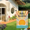 thumbnail image 4 of AMHNF Hello Sunshine Summer Garden Flag 12x18 inch, Double Sided Holiday Burlap Yard Flag for Outdoor Decoration, 4 of 5
