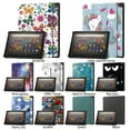 thumbnail image 4 of GJX PU Leather Case Cover For Amazon Kindle Fire HD 10 13th Gen 2023 10.1inch Trifold Stand Protective Cover Auto Wake/Sleep New Galaxy 10.1inch, 4 of 4