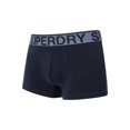 thumbnail image 3 of Superdry 3 Pack Organic Cotton Trunks, Blue, 3 of 6