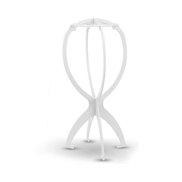 Toupee and Wig Stand, Durable Wig Holder Stands for Displaying Wigs Toupee Exhibitions (White)