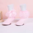 thumbnail image 6 of Dweltoz 2 pairs Girls Ruffle Socks Toddler Lace Frilly Dress Socks with Big Ruffles Cute Princess Style Cotton Crew Socks for Little Kids Girls 0-10 Years, 6 of 7