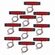 thumbnail image 5 of 10-Pack LED Truck Side Marker Lights with 6 Red LEDs, 12V Warning Indicator Lamps for Vehicles, 5 of 5