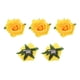 thumbnail image 1 of Uxcell 5 Pcs Clips de cabello de rosa de 4 pulgadas, broches de flores para mujeres, accesorios para el cabello amarillos, 1 of 5