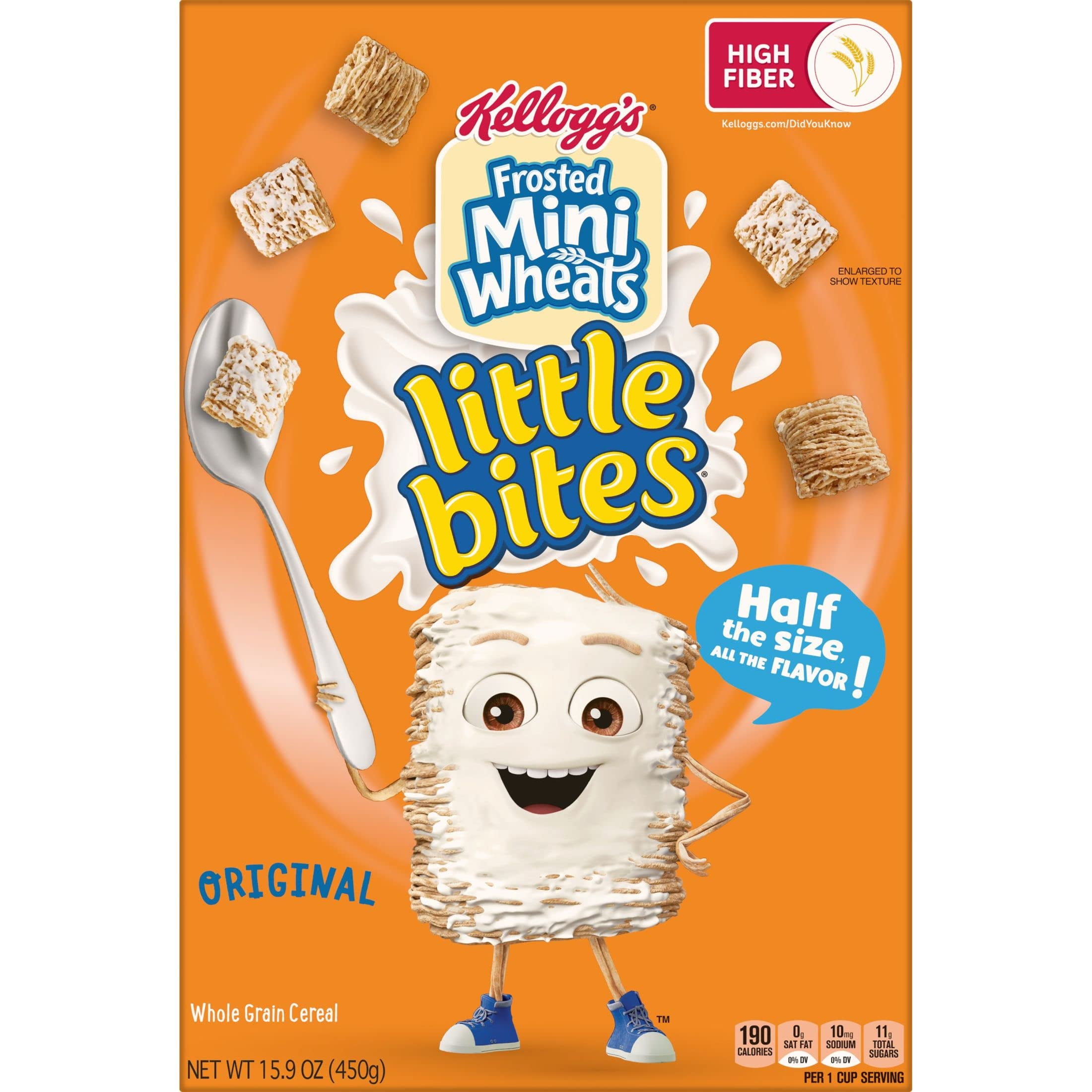 Kellogg's Frosted Mini-Wheats Little Bites Breakfast Cereal (Pack of 6)