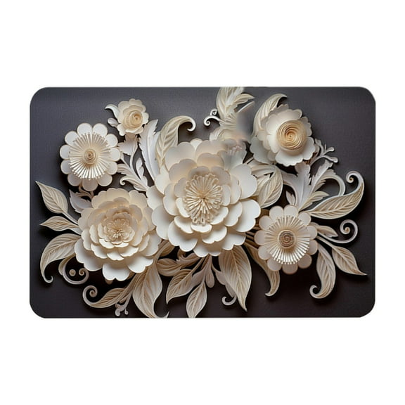 SLYNSHome Diatomaceous Bath Mat Rugs Super Absorbent Diatomite Stone Bathroom Mat Non Slip Quick Dry for Bathtub,Shower Room,Kitchen - Brown