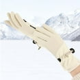 thumbnail image 7 of Nkmbld Heated Gloves for Men Women, Winter Warm Windproof Gloves Thickening Plush Full-Finger Touching Screen Outdoor Cycling Zipper Gloves, Purple, 7 of 7