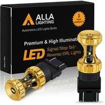 Alla Lighting 4257 4257NA LED Bulbs, Amber Yellow Turn Signal Lights Replacement Bulbs Super Bright 12V Blinker Lamps Upgrade