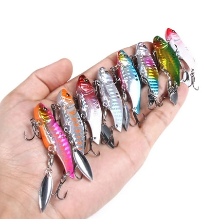 HENGJIA Blade Bait Fishing Lures for Bass Walleye Long Cast Metal Fishing Spoons Baits for Freshwater Saltwater Blade Baits Crankbaits Fishing Lure 2.17in/0.56oz