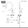 thumbnail image 3 of VIGO Greenwich Single Handle Pull-Down Sprayer Kitchen Faucet in Matte Black, 3 of 10