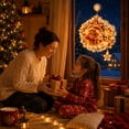 thumbnail image 4 of Christmas Suction Cup Window Light, Double-Layer LED Holiday Window Decor, Christmas Decor, B, 4 of 6
