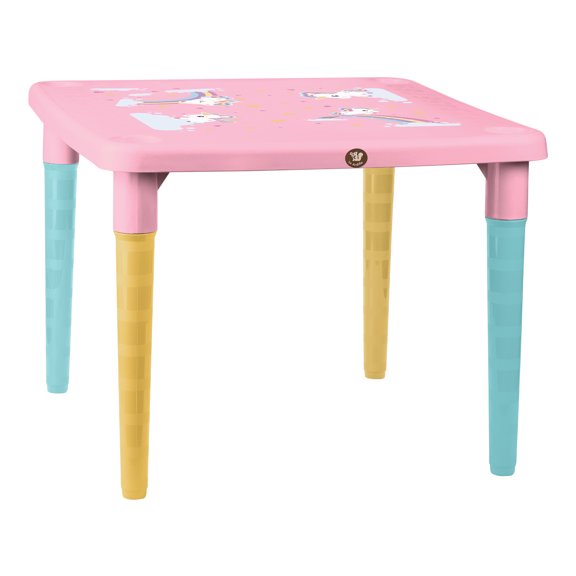 Mesa Infantil Bambino Para Dibujar Comer Jugar (Rosa Unicornios)