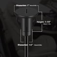 thumbnail image 3 of Cable De Datos Cable de montaje empotrado para coche, 1M, USB C 3,0 macho a tipo C hembra, 5Gbps, para salpicadero de coche, 3 of 5
