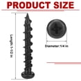 thumbnail image 2 of 150 Pcs Drywall Anchors 1/4 x 1-1/2 Inch Black Phosphate Pan Head Light Duty Anchor Wall Anchors Self Drilling Screws for Wallboard Drywall Wood Concrete Bricks and Other Masonry Material, 2 of 7