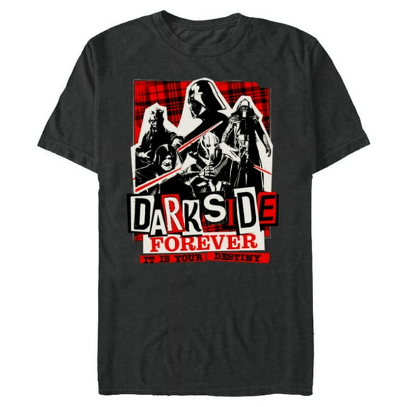 Star Wars Villains Darth Vader Dark Side Forever Destiny - Short Sleeve Blended T-Shirt for Adults - Customized-Dark Heather