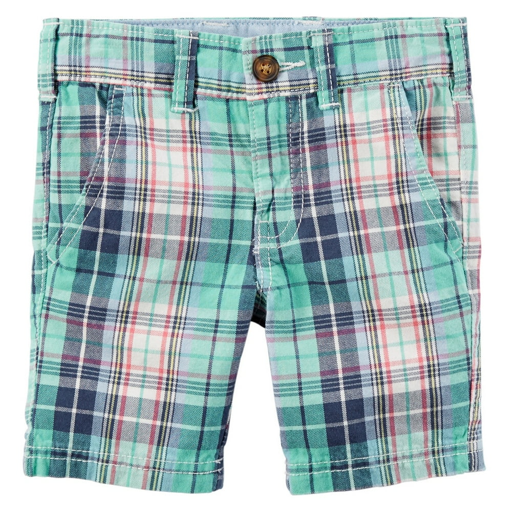 Carter's Carters Baby Clothing Outfit Boys FlatFront Shorts Plaid