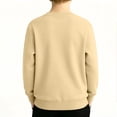 thumbnail image 4 of FAIWAD Kids Cotton Sweatshirt Boy Girl Basic Plain Sweatshirt Thin Long Sleeve Crewneck Pullover Tops, 4 of 8