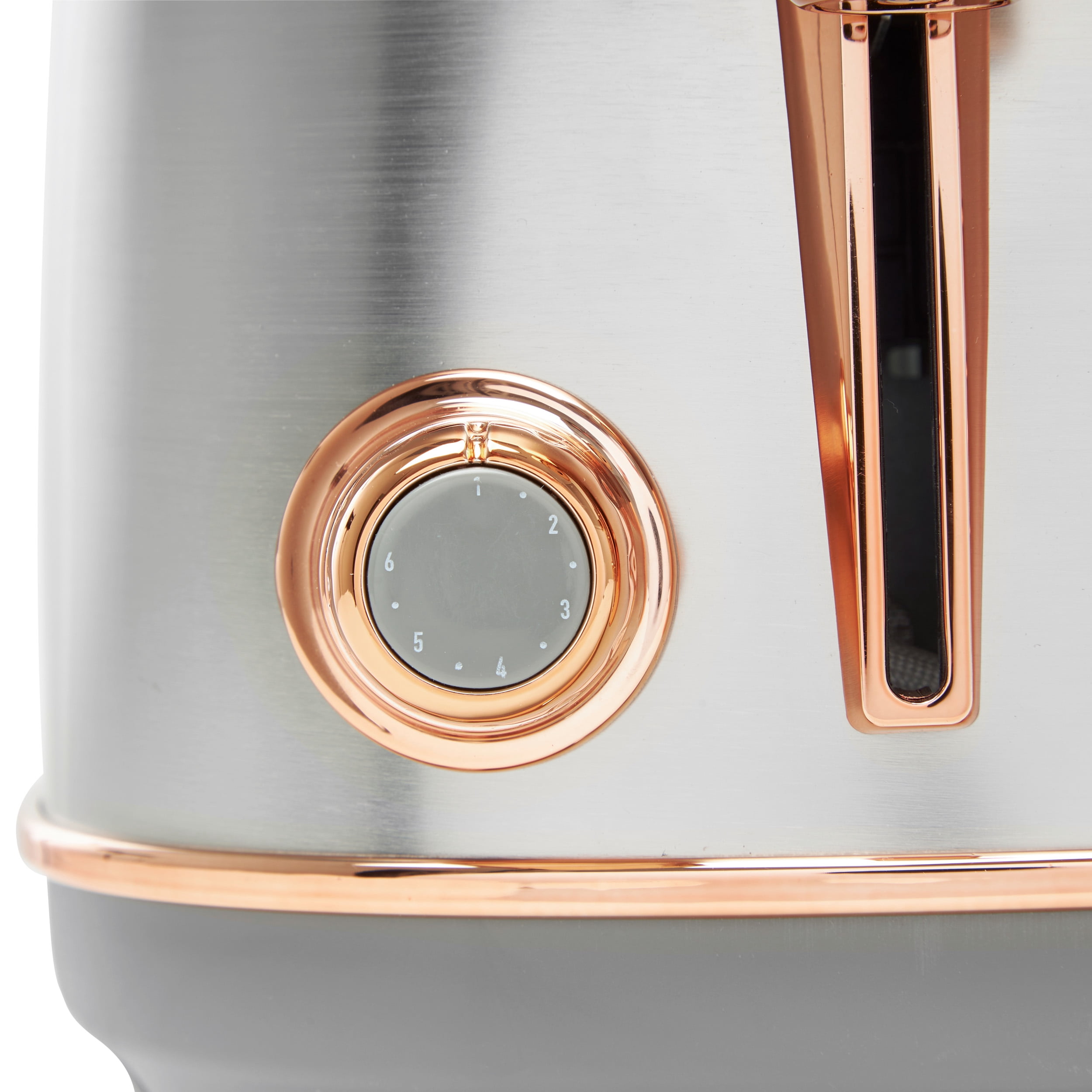 Haden Heritage 4-Slice Wide Slot Toaster, Steel / Copper - 75104