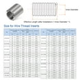 thumbnail image 2 of Unique Bargains 30 Pack 10# 32 UNF 2D 9.6mm 304 Stainless Steel Helical Wire Thread Inserts, 2 of 5