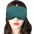 thumbnail image 4 of Máscara de dormir de satén de seda con correa elástica, antifaz de viaje para dormir para mujeres y hombres, 4 of 7