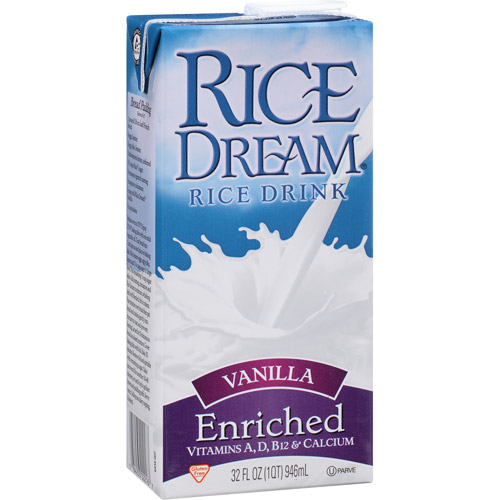 (Pack of 12) Rice Dream Vanilla Enriched Rice Drink, 32 fl oz Walmart