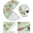 thumbnail image 2 of FMSHPON Christmas Snowflakes Xmas Christmas Tree Skirt Stand Mat for Holiday Party Decoration Indoor Outdoor 36 inches, 2 of 6