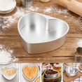 thumbnail image 7 of 8in Nonstick Heart Shaped Aluminum Cake Pan - Aluminum Alloy Baking Tin for Cakes, Desserts, Parties & Weddings(1Pcs, B), 7 of 7