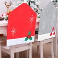 thumbnail image 5 of Gostoto Christmas Theme Dining Chair Cover,Non-Woven Back Slipcover Couple Hat,Banquet Holiday Festival Decor Home Party Decor Dining Room, 5 of 6
