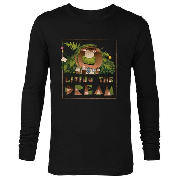 Disney and Pixar’s Elemental Fern Living the Dream - Long Sleeve T-Shirt for Men - Customized-Black
